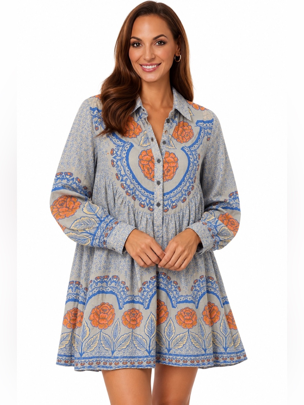 Free people smell the roses mini dress size XS